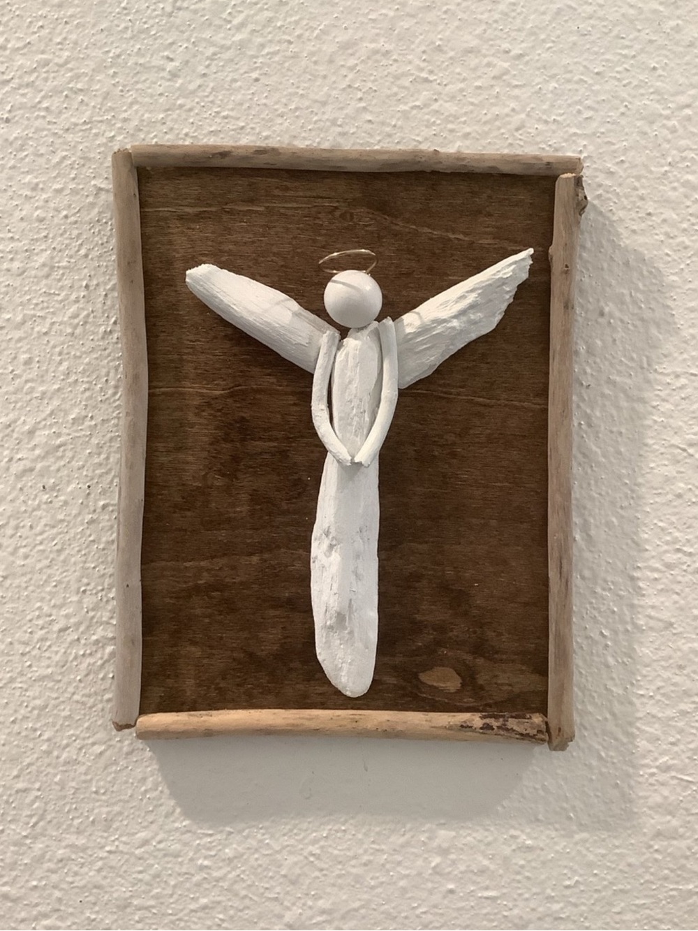Driftwood Art , Driftwood Angel, Driftwood Angel Wall Art, Angel Wall Art - Picture 2 of 5